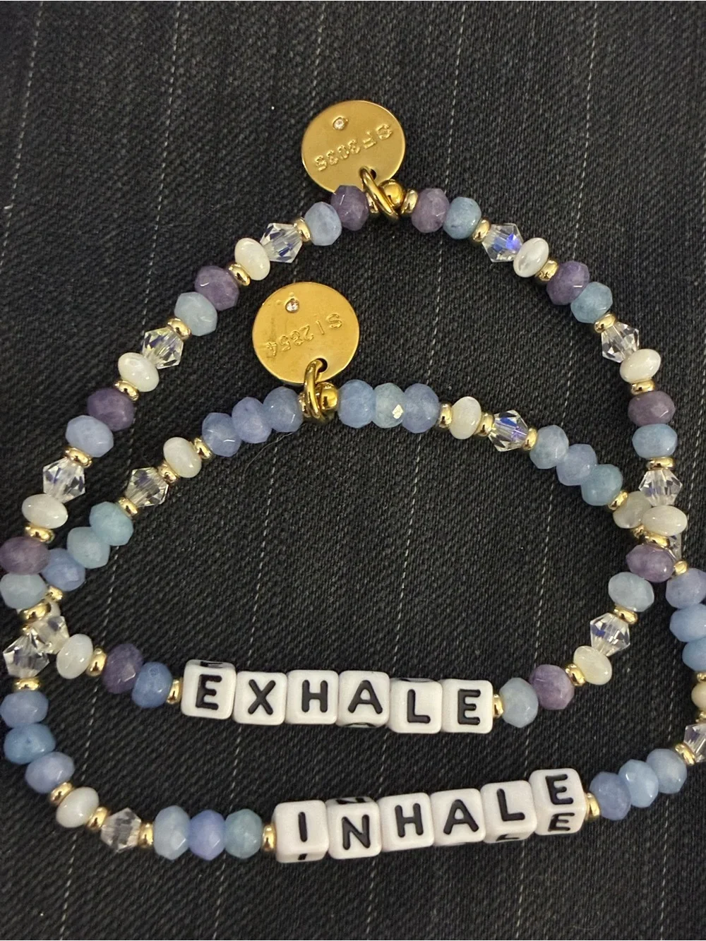 Little Words Project Inhale Exhale Bracelet Set